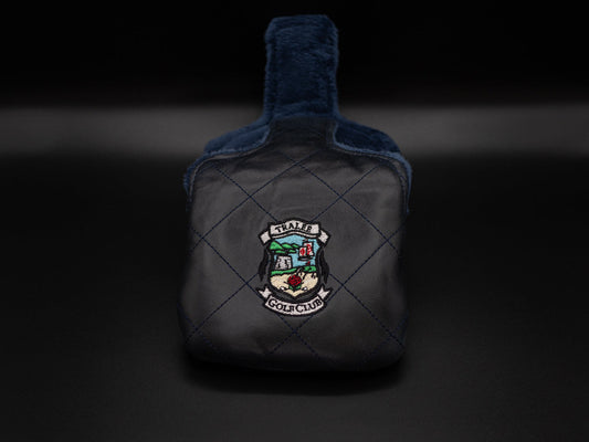 Mallet Putter Cover Navy Leather - Tralee Crest