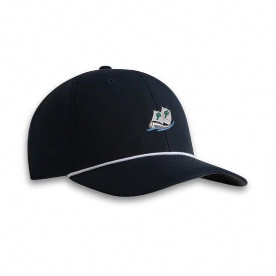Tralee Imperial rope hat in navy