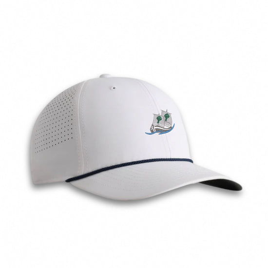 Tralee Golf Club Imperial rope hat white