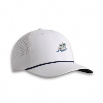 Tralee Golf Club Imperial rope hat white